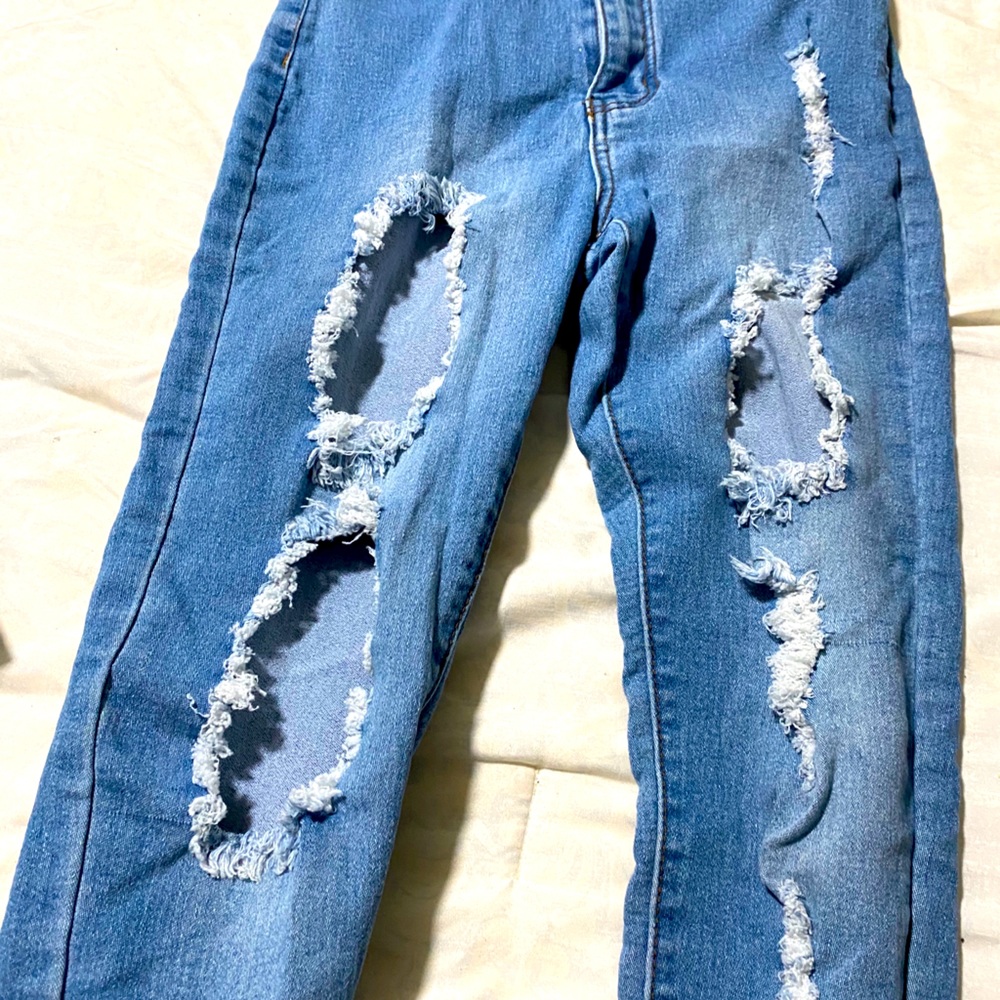 Fashion nova distressed jeans